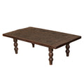 Animal Motif Carved Door Panel Coffee Table