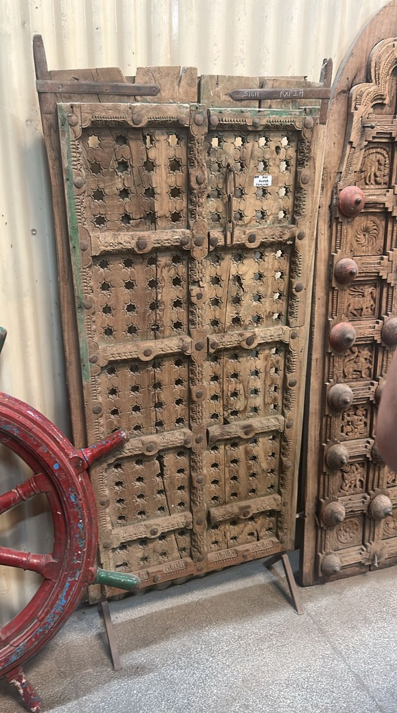 Teak Carved Haveli Door Panel
