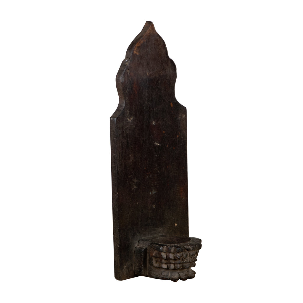 Arched Wood Jharokha-Style Accent Votive Sconce by Studio Vastu