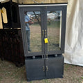 Art Deco Black Glass Display Cabinet by Studio Vastu
