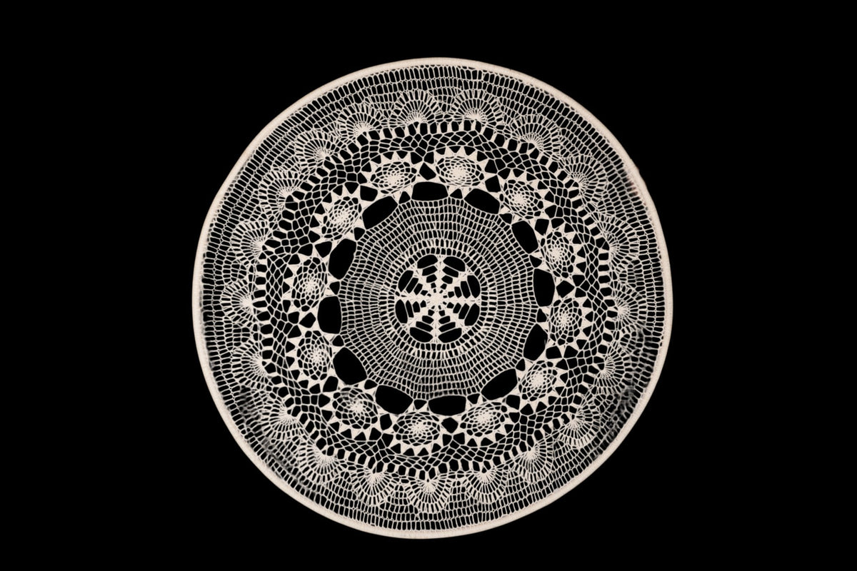 Black Cotton Rope Mandala Wall Art by Studio Vastu