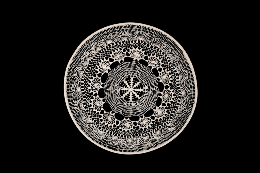 Black Cotton Rope Mandala Wall Art by Studio Vastu