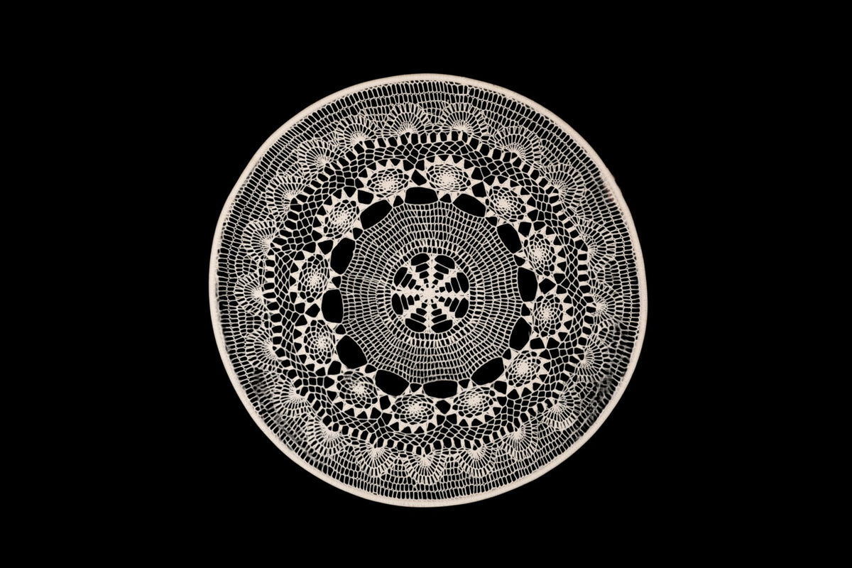 Black Cotton Rope Mandala Wall Art by Studio Vastu