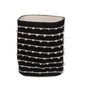 Black & Cream Cotton Knot Weave Basket by Studio Vastu