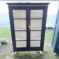 Black Glass Display Cabinet by Studio Vastu