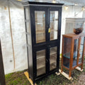 Black Glass Display Cabinet by Studio Vastu