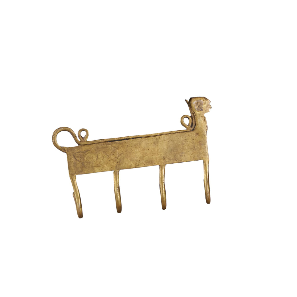 Brass Animal Motif Wall Hook Rack by Studio Vastu
