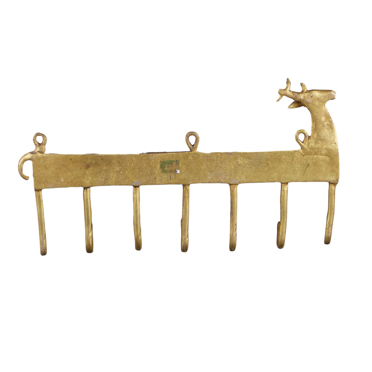Brass Antelope Seven-Hook Wall Rack by Studio Vastu