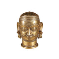 Brass Bhairava Folk Deity Bust by Studio Vastu