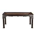Brass-Fitted Wood Door Frame Dining Table by Studio Vastu