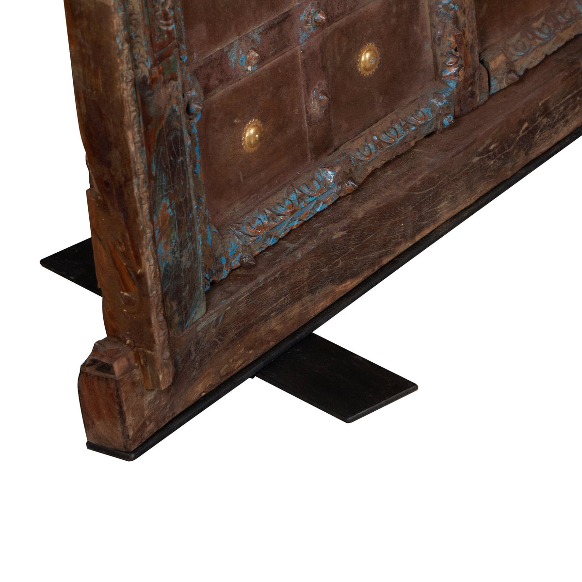 Brass-Studded Iron Clad Haveli Door by Studio Vastu