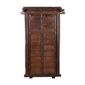 Brass-Studded Teak Haveli Door by Studio Vastu