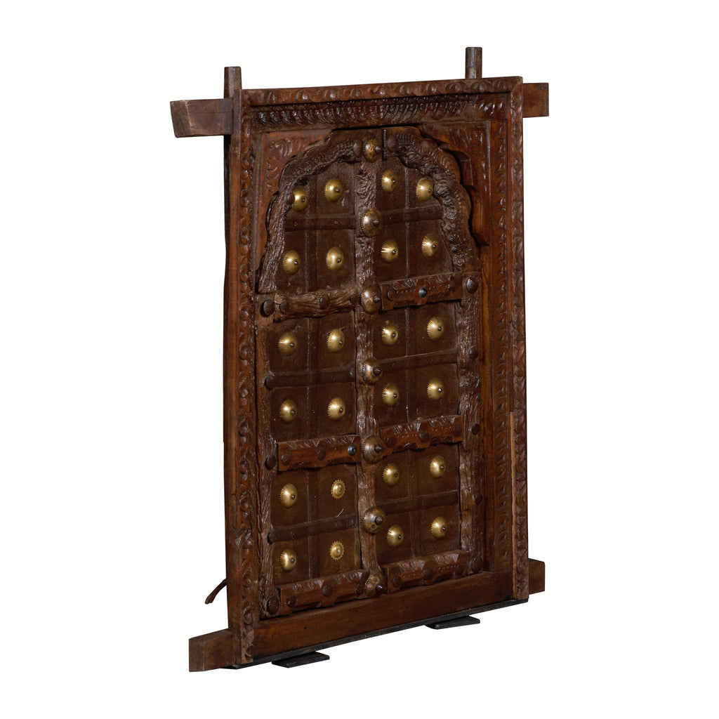 Brass-Studded Wooden Jharokha by Studio Vastu