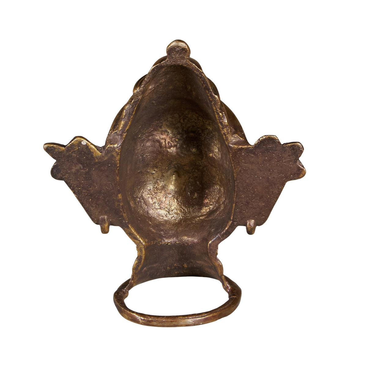 Brass Tribal Deity Bust by Studio Vastu