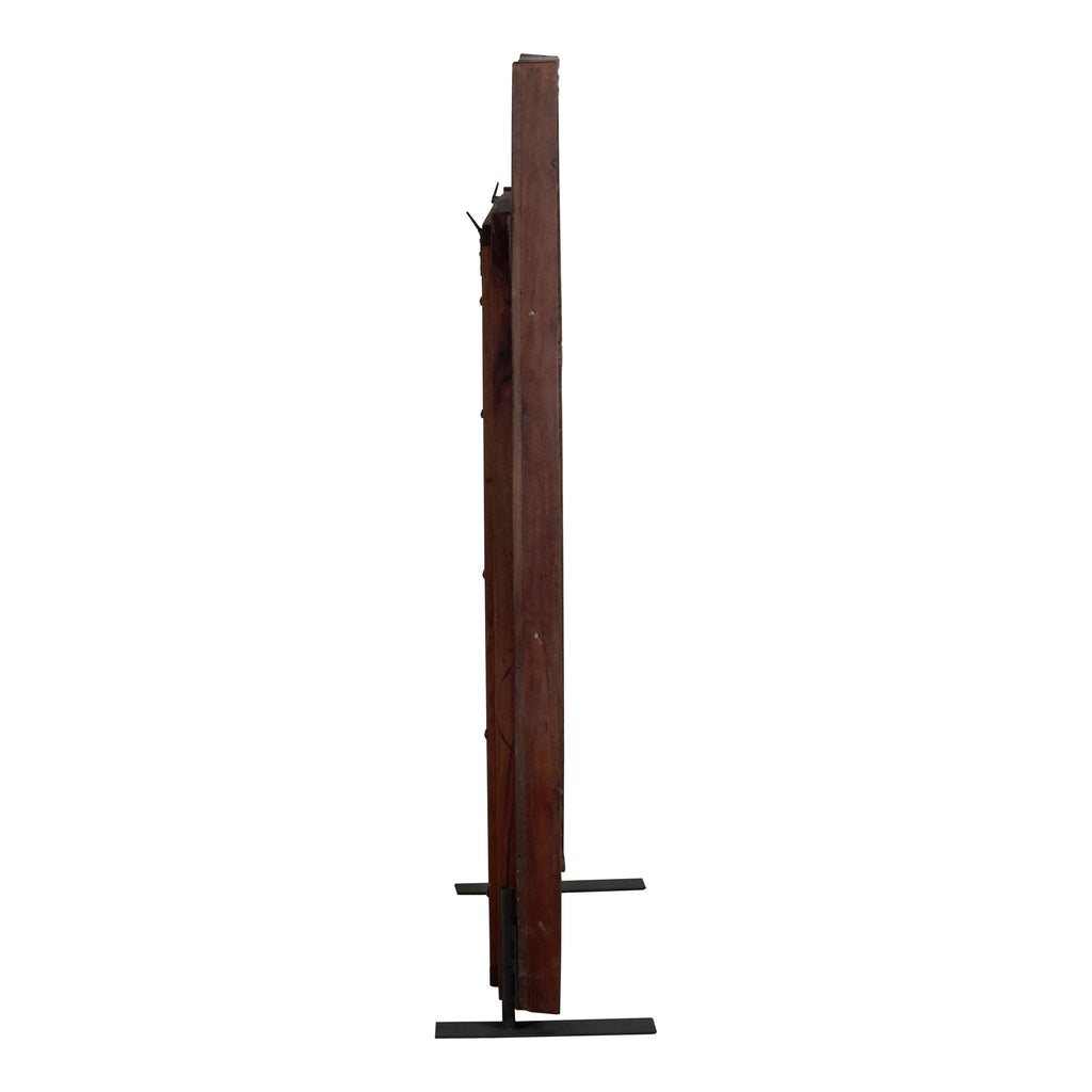 Carved Floral Wood Jharokha Mirror by Studio Vastu