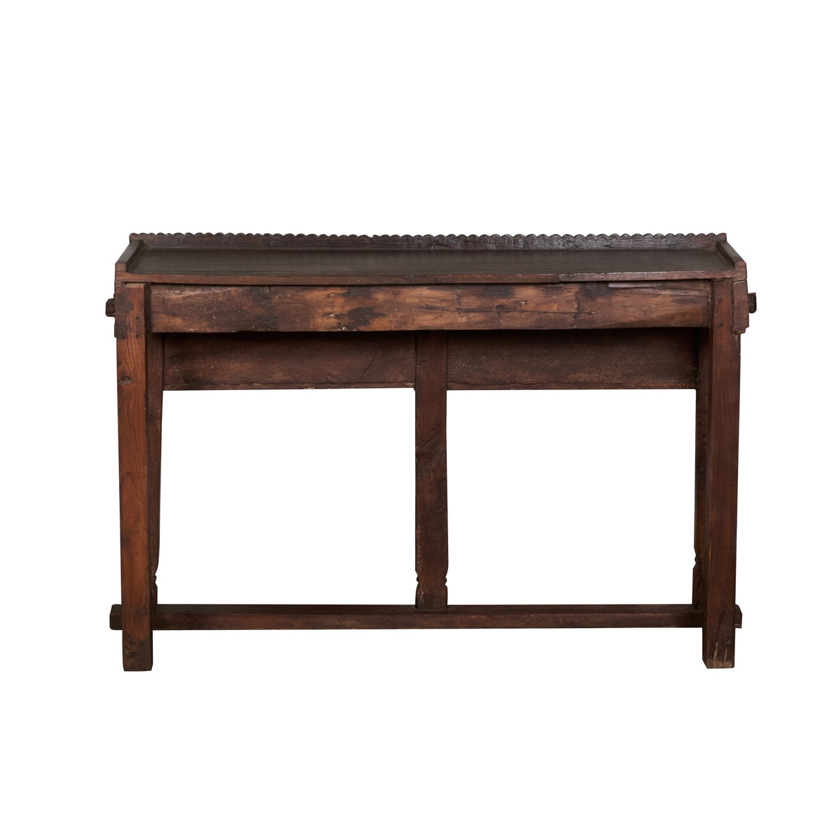 Carved Floral Wooden Damchiya Console by Studio Vastu