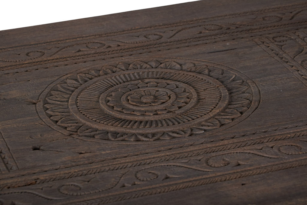 Carved Teak 8-Seater Dining Table by Studio Vastu