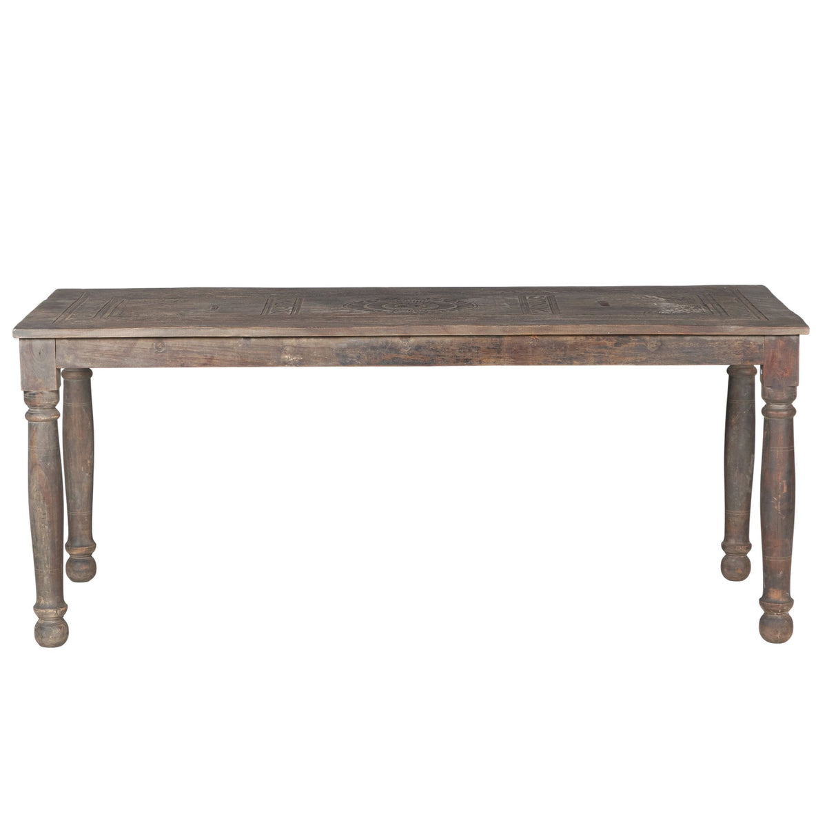 Carved Teak Dining Table by Studio Vastu