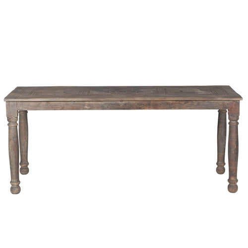 Carved Teak Dining Table by Studio Vastu