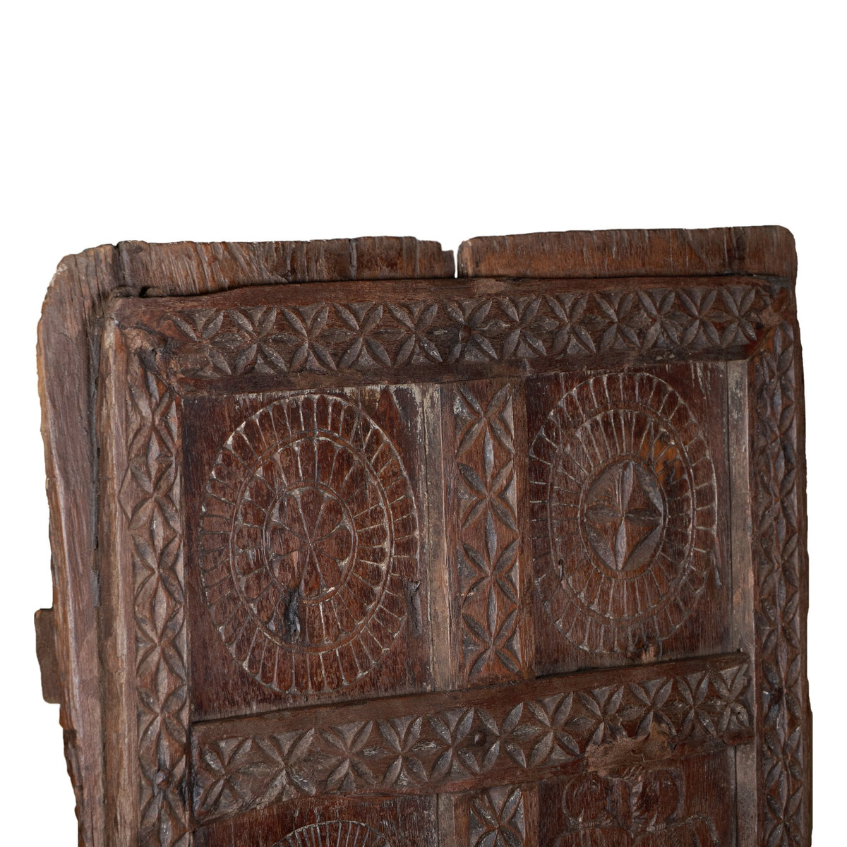 Carved Teak Haveli Door Panel by Studio Vastu