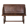 Carved Teak High-Back Bench by Studio Vastu