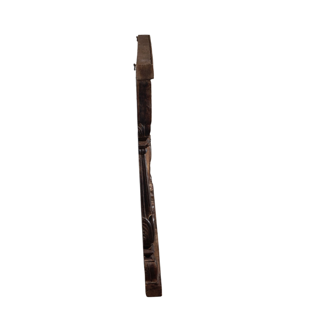 Carved Teak Jharokha Dual Arch Frame by Studio Vastu