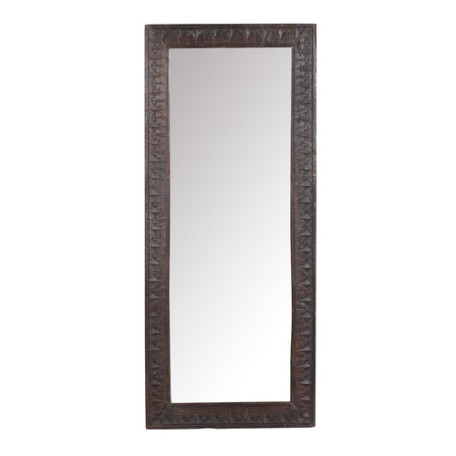 Carved Teak Jharokha Mirror by Studio Vastu