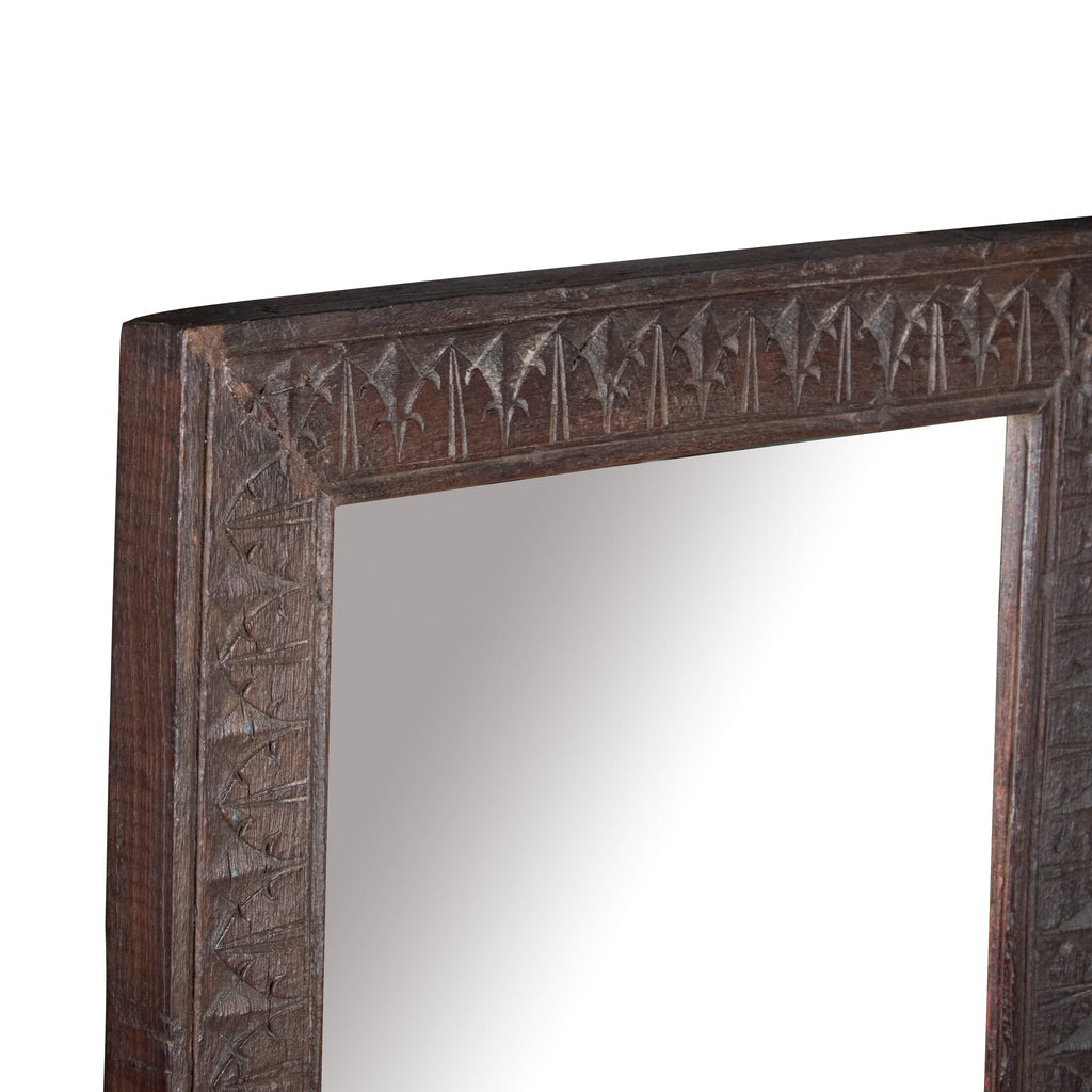 Carved Teak Jharokha Mirror by Studio Vastu