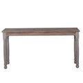 Carved Wood Console Table by Studio Vastu