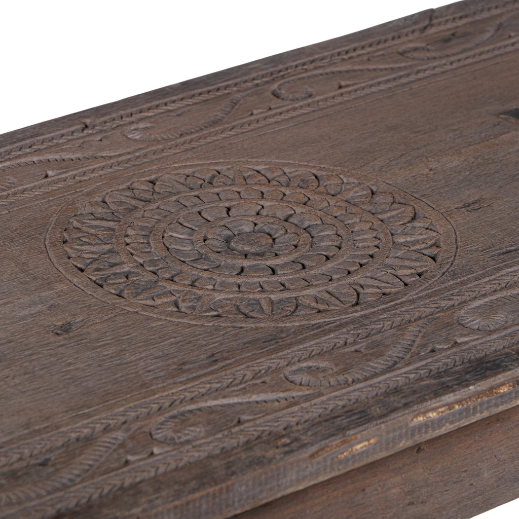 Carved Wood Console Table by Studio Vastu