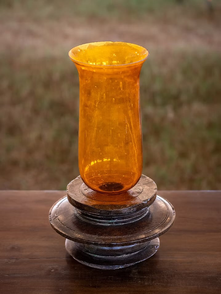 Carved Wood Seeder Vessel by Studio Vastu