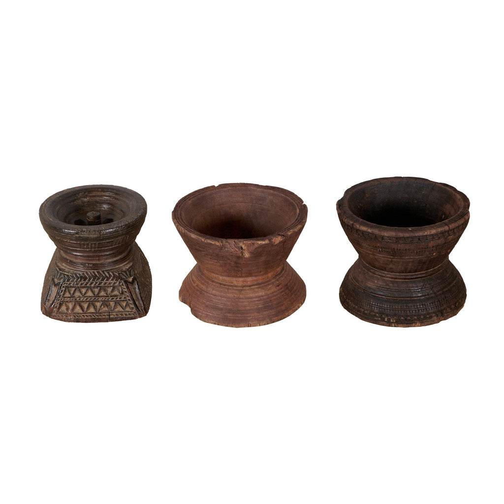 Carved Wood Seeder Vessel by Studio Vastu