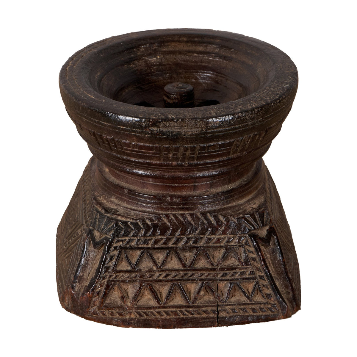 Carved Wood Seeder Vessel by Studio Vastu