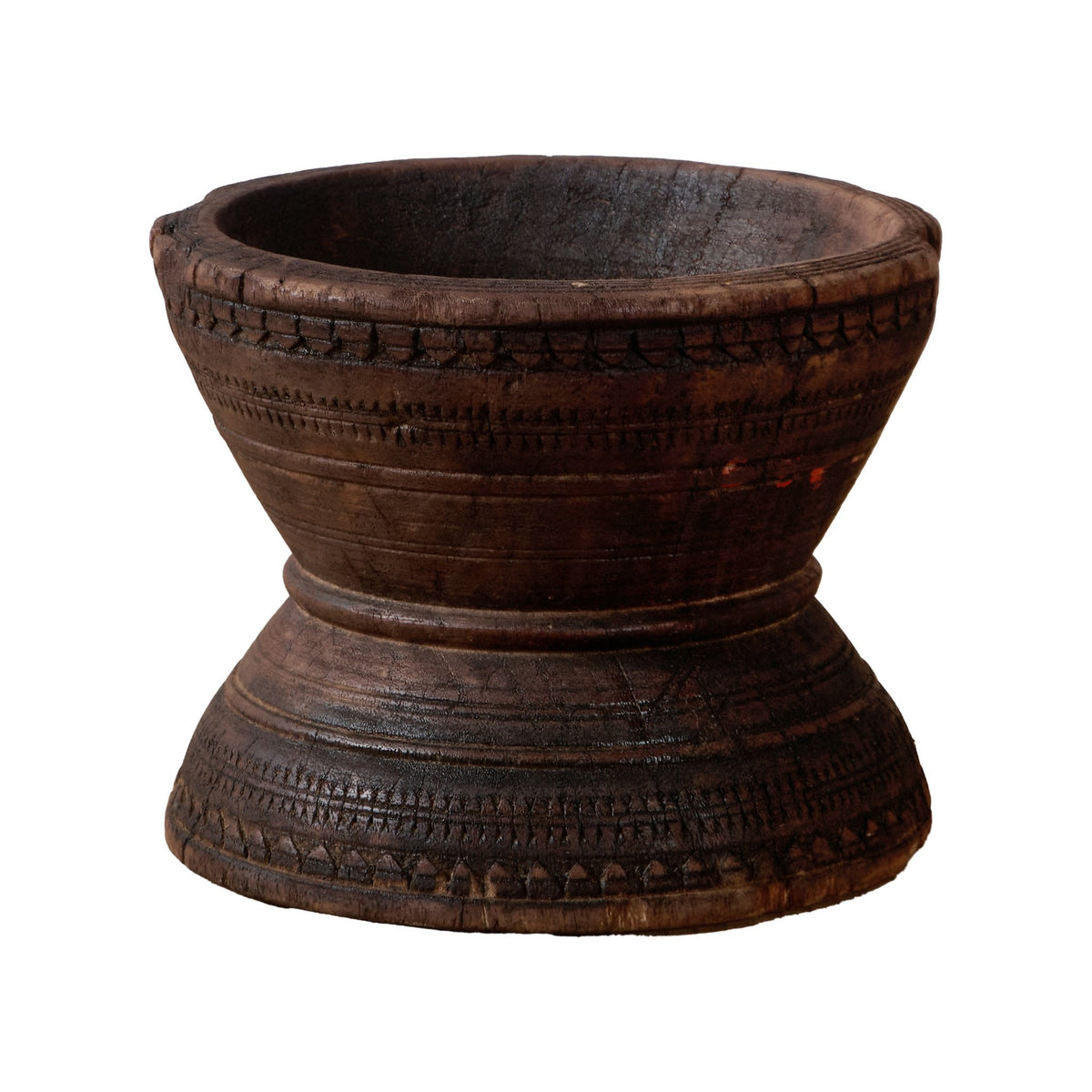 Carved Wood Seeder Vessel by Studio Vastu