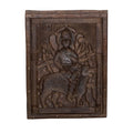 Carved Wooden Deity Relief Panel by Studio Vastu