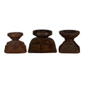 Carved Wooden Grain Seeder Vessels by Studio Vastu