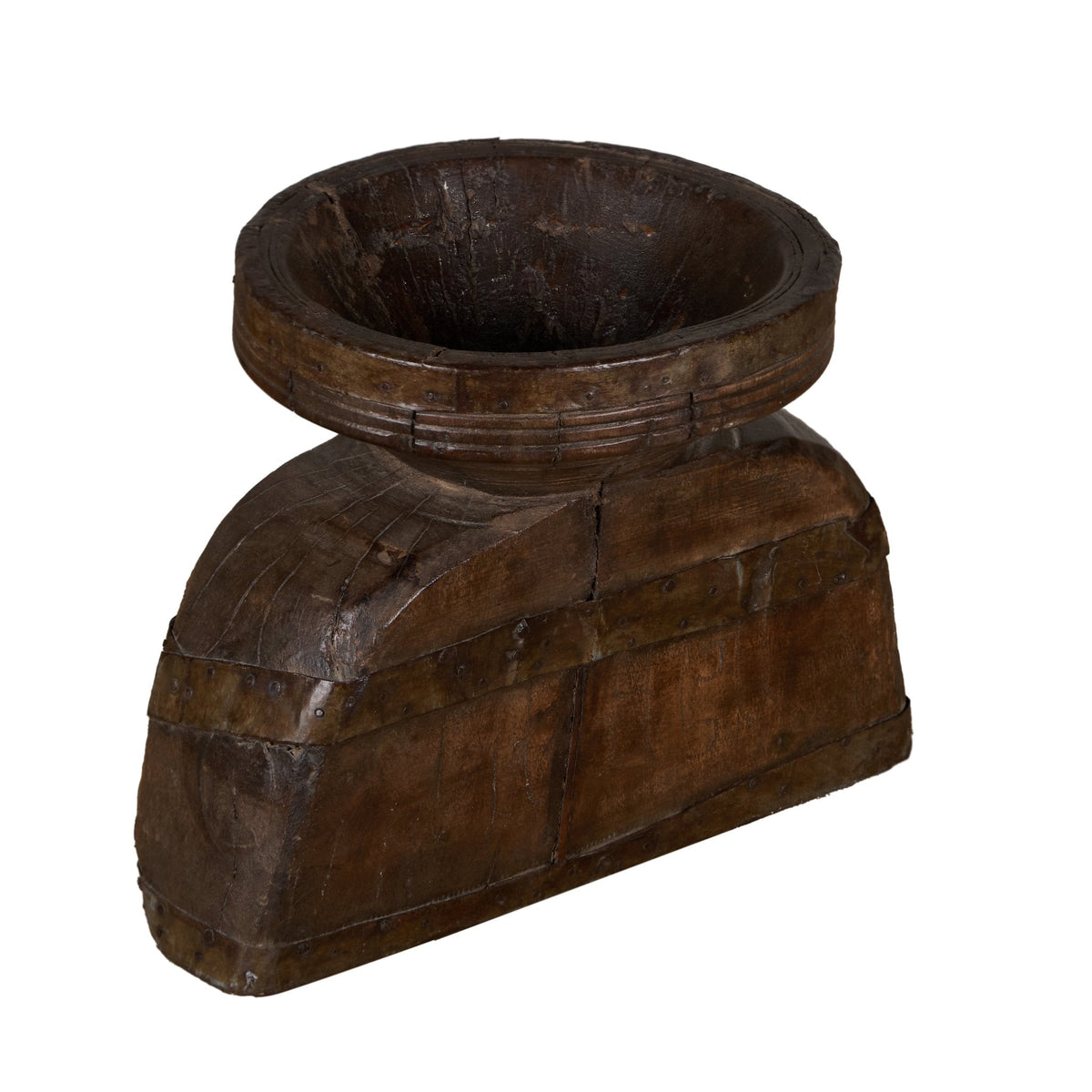 Carved Wooden Grain Seeder Vessels by Studio Vastu
