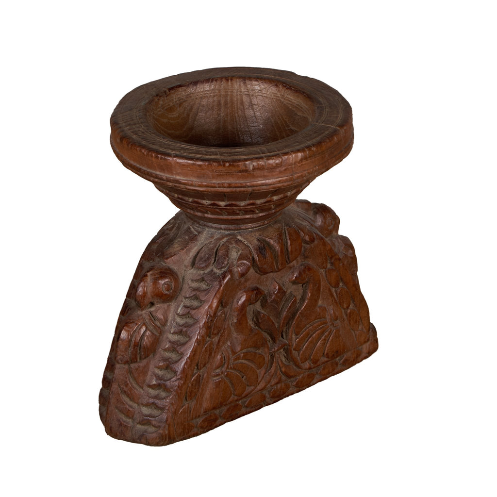 Carved Wooden Grain Seeder Vessels by Studio Vastu
