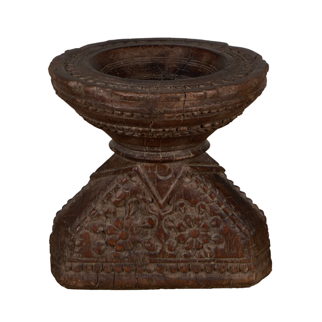 Carved Wooden Grain Seeder Vessels by Studio Vastu