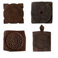 Carved Wooden Indian Biscuit Mold Block by Studio Vastu