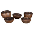 Carved Wooden Lidded Vessels by Studio Vastu