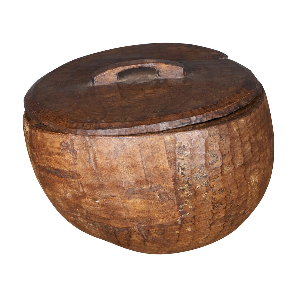 Carved Wooden Lidded Vessels by Studio Vastu