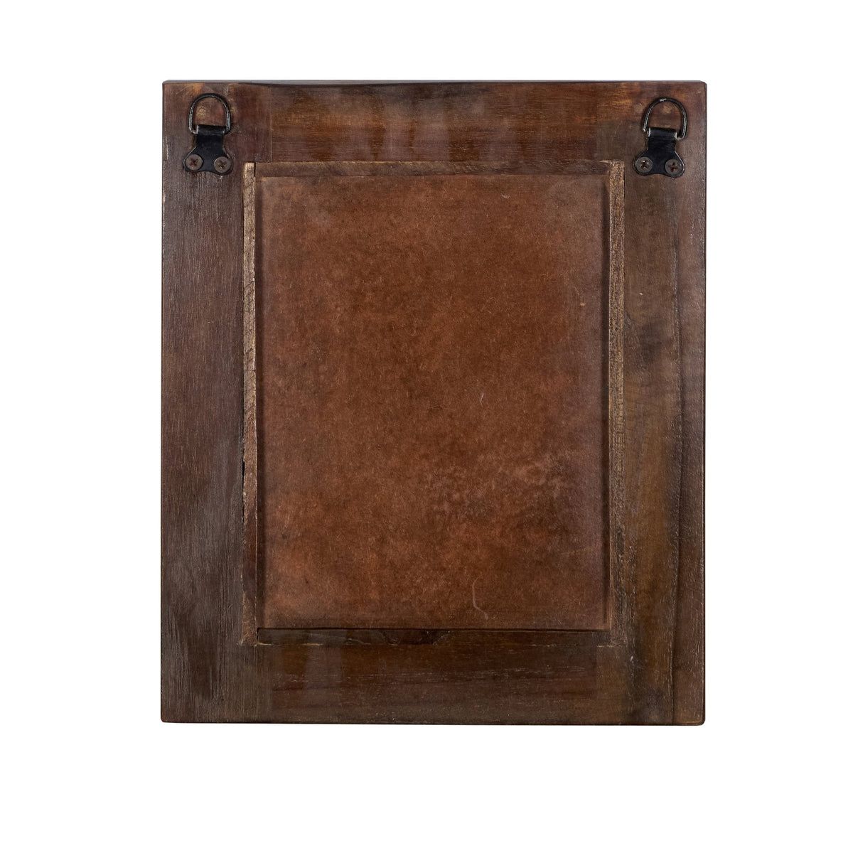 Carved Wooden Textile Block Mirror by Studio Vastu