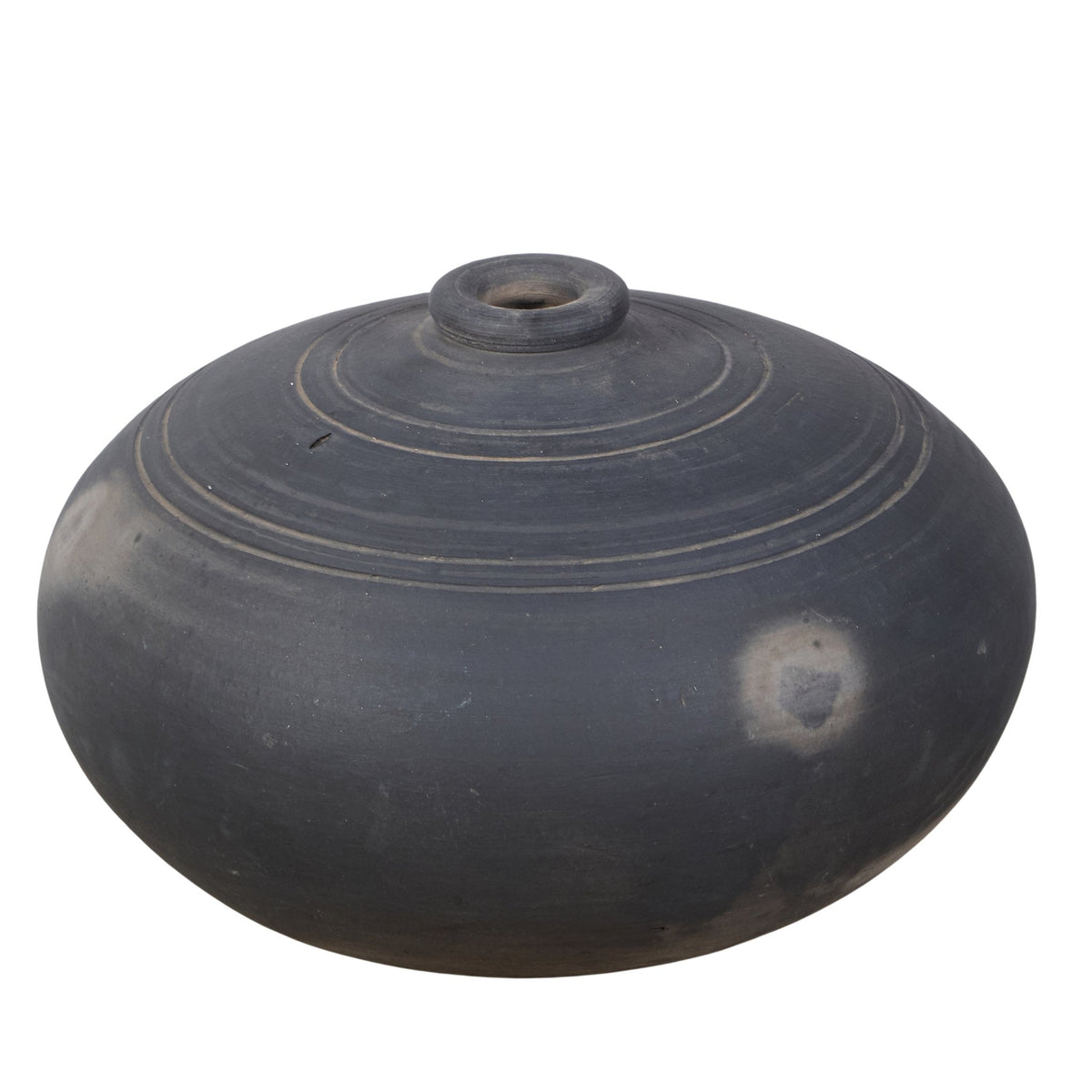 Charcoal Incised Clay Terracotta Vessel by Studio Vastu
