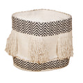 Chevron Tassel Cotton Basket by Studio Vastu
