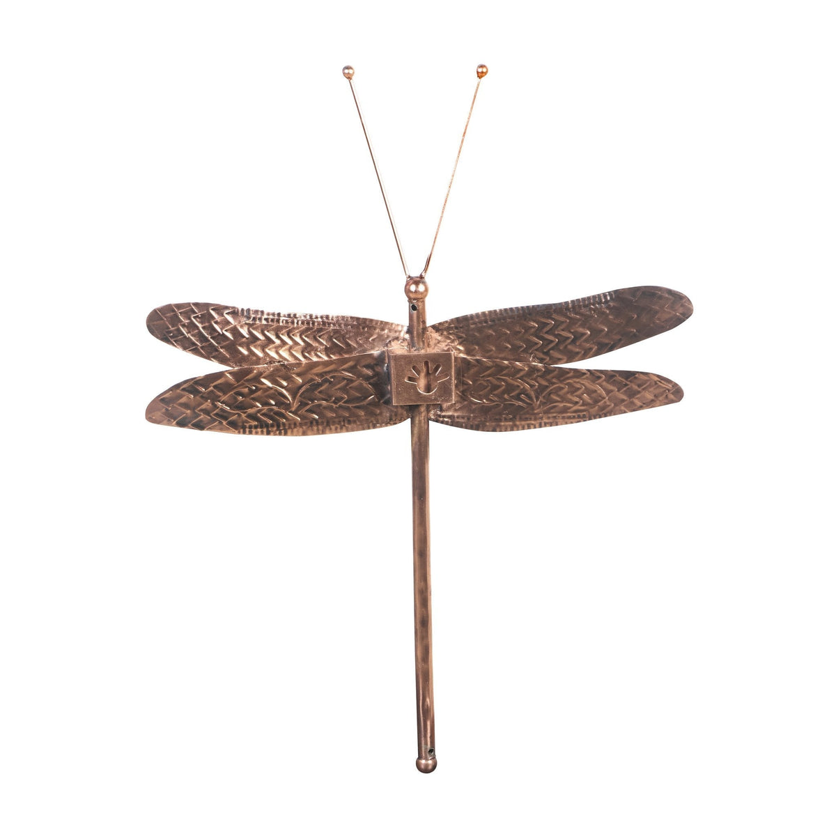 Copper-Tone Steel Dragonfly Wall Art by Studio Vastu