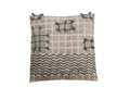 Cotton Chevron Tufted Cushion Cover by Studio Vastu