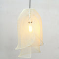 Cream Wire Mesh Lily Pendant Light by Studio Vastu