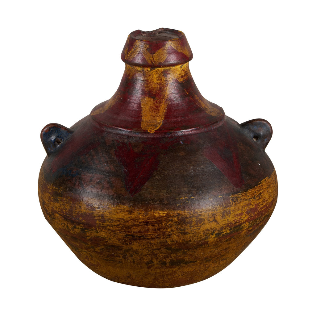 Crimson Clay Tribal Vessel by Studio Vastu