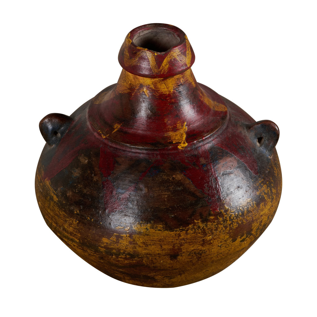 Crimson Clay Tribal Vessel by Studio Vastu